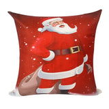 Frigg Merry Christmas Cushion Cover Gold Linen Cotton Soft Cute Cushion Covers Santa Xmas Decorative Sofa Pillow Case Pillowcase