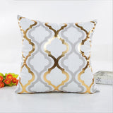 MIHE Christmas Cushion Cover Decorative Pillow Case Eco-Friendly Gold Sofa Seat Case Car Pillowcase Soft Bed Pillow Case BZT08