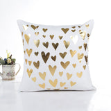 MIHE Christmas Cushion Cover Decorative Pillow Case Eco-Friendly Gold Sofa Seat Case Car Pillowcase Soft Bed Pillow Case BZT08