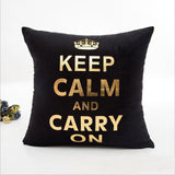 MIHE Christmas Cushion Cover Decorative Pillow Case Eco-Friendly Gold Sofa Seat Case Car Pillowcase Soft Bed Pillow Case BZT08