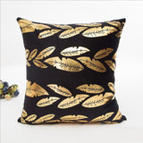 MIHE Christmas Cushion Cover Decorative Pillow Case Eco-Friendly Gold Sofa Seat Case Car Pillowcase Soft Bed Pillow Case BZT08