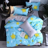 Solstice Cartoon Pink Flamingo Bedding Sets 3/4pcs Children's Boy Girl And Adult Bed Linings Duvet Cover Bed Sheet Pillowcases