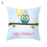 Lovely Cartoon Owl Dog Throw Pillow Case Sofa Bed Cushion Cover Home Decor 45cm x 45cm