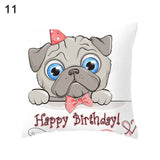 Lovely Cartoon Owl Dog Throw Pillow Case Sofa Bed Cushion Cover Home Decor 45cm x 45cm