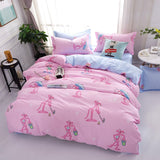 Dropshipping 2/3/4pcs King Size Fink Lover Bedding Sets Family Set Include Bed Sheet Duvet Cover Pillowcase Orange eyelash gife