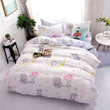 Dropshipping 2/3/4pcs King Size Fink Lover Bedding Sets Family Set Include Bed Sheet Duvet Cover Pillowcase Orange eyelash gife