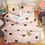 Dropshipping 2/3/4pcs King Size Fink Lover Bedding Sets Family Set Include Bed Sheet Duvet Cover Pillowcase Orange eyelash gife