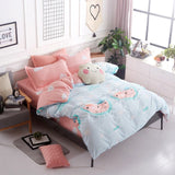 Luxury Comforter Bedding Sets Bed Sheet Duvet Cover Pillowcase Set Bed Linen Vs Pink King Queen Size Kids Adult Ropa De Cama