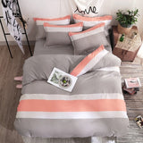 Solstice Fashion Duvet Cover Set Bed Cotton Linens Pillowcase 4pcs Bedding Bed Set Bedding Twin Full Queen Super King 5 size