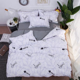 Solstice Fashion Duvet Cover Set Bed Cotton Linens Pillowcase 4pcs Bedding Bed Set Bedding Twin Full Queen Super King 5 size