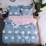 Solstice Fashion Duvet Cover Set Bed Cotton Linens Pillowcase 4pcs Bedding Bed Set Bedding Twin Full Queen Super King 5 size