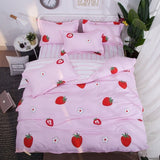 Solstice Fashion Duvet Cover Set Bed Cotton Linens Pillowcase 4pcs Bedding Bed Set Bedding Twin Full Queen Super King 5 size