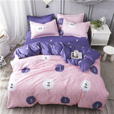 American style bedding set AB side bed set super king size bed linens pink duvet cover set heart home bedding women bedclothes