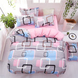 American style bedding set AB side bed set super king size bed linens pink duvet cover set heart home bedding women bedclothes