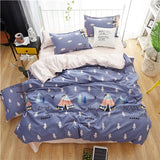 American style bedding set AB side bed set super king size bed linens pink duvet cover set heart home bedding women bedclothes