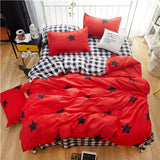 American style bedding set AB side bed set super king size bed linens pink duvet cover set heart home bedding women bedclothes