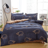 Grey bedding set 2018 summer bed linens 3or 4pcs/set duvet cover set Pastoral bed set kids / Adult bedding bedclothes queen kin