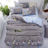 Black white Grey Classic bedding set striped duvet cover white bed linen set Geometric flat sheet set queen bed set Fashion new