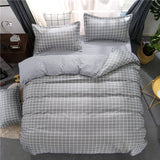 Black white Grey Classic bedding set striped duvet cover white bed linen set Geometric flat sheet set queen bed set Fashion new