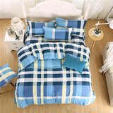 Black white Grey Classic bedding set striped duvet cover white bed linen set Geometric flat sheet set queen bed set Fashion new