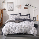 Solstice Stylish Cartoon Christmas Elk Striped Star Style 3/4pcs Bedding Set Contain Duvet Cover Bed Sheet Pillowcase Bedclothes