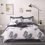 Solstice Stylish Cartoon Christmas Elk Striped Star Style 3/4pcs Bedding Set Contain Duvet Cover Bed Sheet Pillowcase Bedclothes