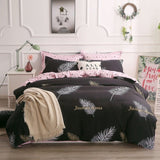Solstice Stylish Cartoon Christmas Elk Striped Star Style 3/4pcs Bedding Set Contain Duvet Cover Bed Sheet Pillowcase Bedclothes