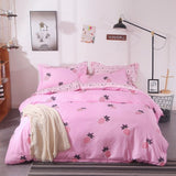 Solstice Stylish Cartoon Christmas Elk Striped Star Style 3/4pcs Bedding Set Contain Duvet Cover Bed Sheet Pillowcase Bedclothes