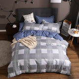 Solstice Stylish Cartoon Christmas Elk Striped Star Style 3/4pcs Bedding Set Contain Duvet Cover Bed Sheet Pillowcase Bedclothes