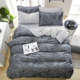 Solstice Bed Linen Mixed Color Cartoon Flowers Striped Lattice Style Bed Cover Bed Sheet Duvet Cover Pillowcase 4pcs Bedding Set