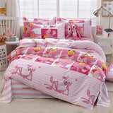 Cartoon Bedding Sets 4pcs Geometric Pattern Bed Linings Duvet Cover Bed Sheet Pillowcases Cover Set