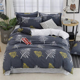 Cartoon Bedding Sets 4pcs Geometric Pattern Bed Linings Duvet Cover Bed Sheet Pillowcases Cover Set