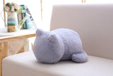 Ashin Cat plush cushions pillow Back Shadow Cat Filled animal pillow toys Kids Gift Home Decor For Christmas