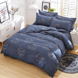 Grey Bedding Set 2018 Summer Bed Linens 3 / 4pcs duvet Cover Set Pastoral Bed Sheet Pillowcase Kid / Adult Bedclothes Queen King