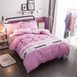 Grey Bedding Set 2018 Summer Bed Linens 3 / 4pcs duvet Cover Set Pastoral Bed Sheet Pillowcase Kid / Adult Bedclothes Queen King