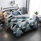 Grey Bedding Set 2018 Summer Bed Linens 3 / 4pcs duvet Cover Set Pastoral Bed Sheet Pillowcase Kid / Adult Bedclothes Queen King