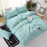 Grey Bedding Set 2018 Summer Bed Linens 3 / 4pcs duvet Cover Set Pastoral Bed Sheet Pillowcase Kid / Adult Bedclothes Queen King