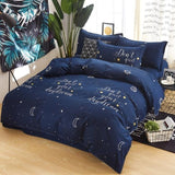 Grey Bedding Set 2018 Summer Bed Linens 3 / 4pcs duvet Cover Set Pastoral Bed Sheet Pillowcase Kid / Adult Bedclothes Queen King