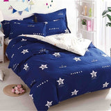 Grey Bedding Set 2018 Summer Bed Linens 3 / 4pcs duvet Cover Set Pastoral Bed Sheet Pillowcase Kid / Adult Bedclothes Queen King