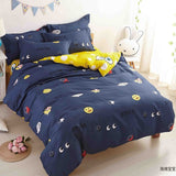 Grey Bedding Set 2018 Summer Bed Linens 3 / 4pcs duvet Cover Set Pastoral Bed Sheet Pillowcase Kid / Adult Bedclothes Queen King