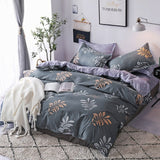 Solstice Cartoon Christmas Tree Elk Bedclothes Simple Fashion Geometric Stripes Bed Sheet Duvet Cover Sets 3/4pcs Bedding Set