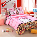 Cute cartoon lattice star cloud Creativity British style 4pcs/3pcs Duvet Cover Sets Soft Polyester Bed Linen Flat Bed Sheet