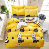 birthday present Duvet Cover flat Bed Sheet linen pillowcase Bedding Sets Full King Twin Queen size  3/ 4pcs