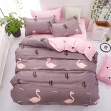 birthday present Duvet Cover flat Bed Sheet linen pillowcase Bedding Sets Full King Twin Queen size  3/ 4pcs