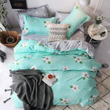 BEST luxury black strips Duvet Cover flat bed Sheets +Pillowcase  King Queen full Twin Bedding Set Bedding Set 3/4pcs