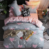 BEST luxury black strips Duvet Cover flat bed Sheets +Pillowcase  King Queen full Twin Bedding Set Bedding Set 3/4pcs