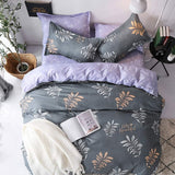 Green lemon Winter Bedding Sets Full King Twin Queen King Size 4Pcs Bed Sheet Duvet Cover Set Pillowcase Without Comforter