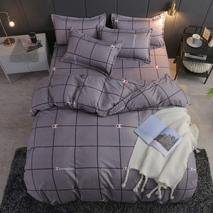 Hot sale stars  Bedding set Superfine Fiber Winter Thickening  bed linens 3/4pcs duvet cover set Pastoral bed sheet duvet cover