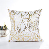 MIHE Merry Christmas Cushion Cover Gold Linen Cotton Soft Cute Throw Pillow Cover Decorative Sofa Pillow Case Pillowcase BZT18