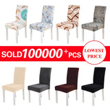 Spandex Chair Cover Stretch Elastic Dining Seat Cover for Banquet Wedding Restaurant Hotel Anti-dirty Removable housse de chaise
